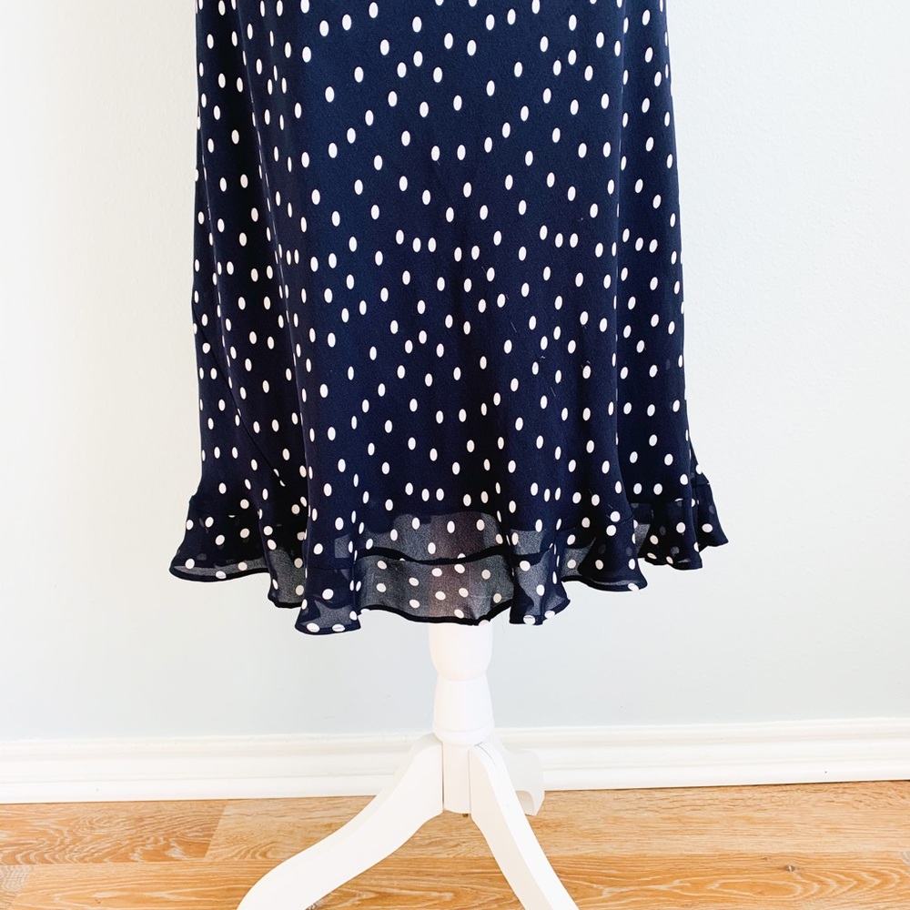 Talbots 100% Silk Navy Dress Spring Summer 10 EUC - Picture 7 of 7